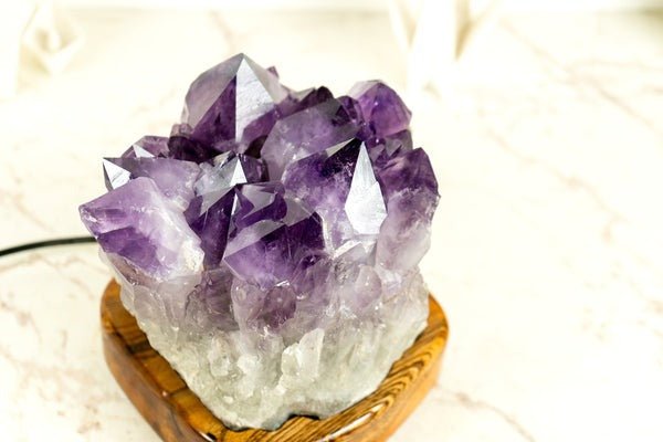 Create a Calming Atmosphere at Home with an Amethyst Crystal Lamp - E2D Crystals & Minerals