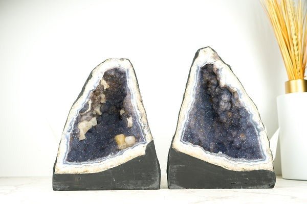 Unique Lavender Amethyst Agate Geode for Home Decor - E2D Crystals & Minerals