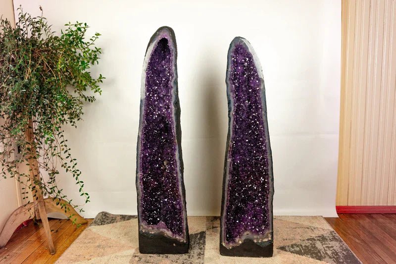 The Beauty of a Large Amethyst Geode Cathedral - E2D Crystals & Minerals