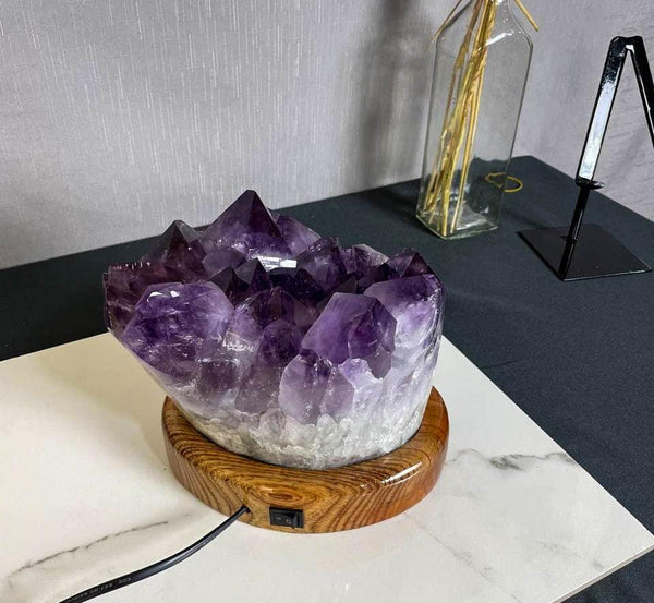 Improve Your Home Decor with the Calming and Healing Properties of Amethyst Crystal Lamps and Goethite Amethyst - E2D Crystals & Minerals