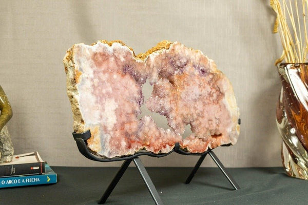 Stylish Home Décor With Pink And Purple Amethyst Crystals - E2D Crystals & Minerals