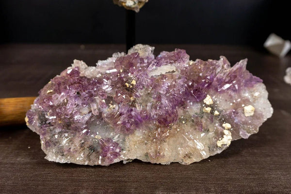 Add Style And Complexity To Table Settings With Lavender Amethyst Druzy Flower Plates - E2D Crystals & Minerals