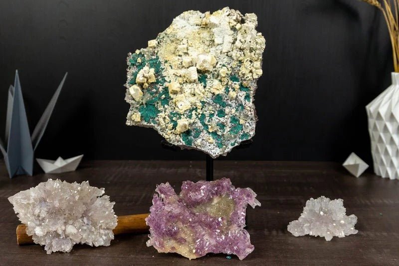 Shop Stunning Amethyst Flower Plates for Your Home - E2D Crystals & Minerals