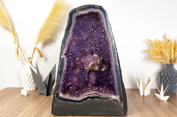 Improve Your Decor with Beautiful Pairs of Amethyst Geodes - E2D Crystals & Minerals