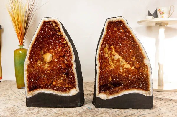 Add Value to Your Collection with Large Citrine Geodes - E2D Crystals & Minerals