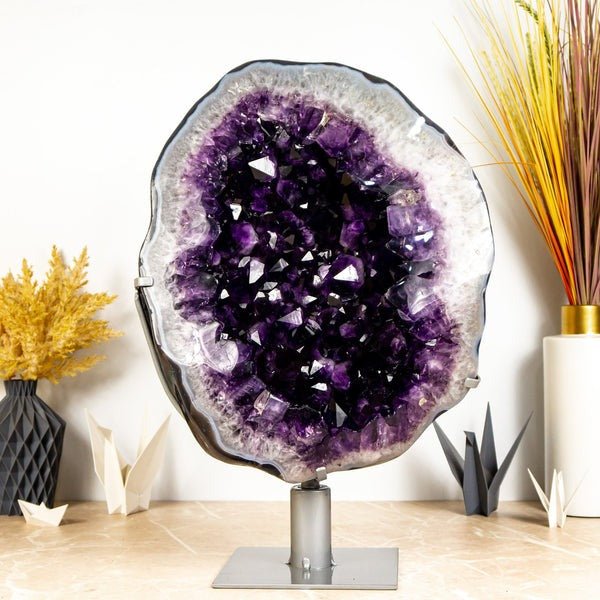 Purple Amethyst Crystal Geode