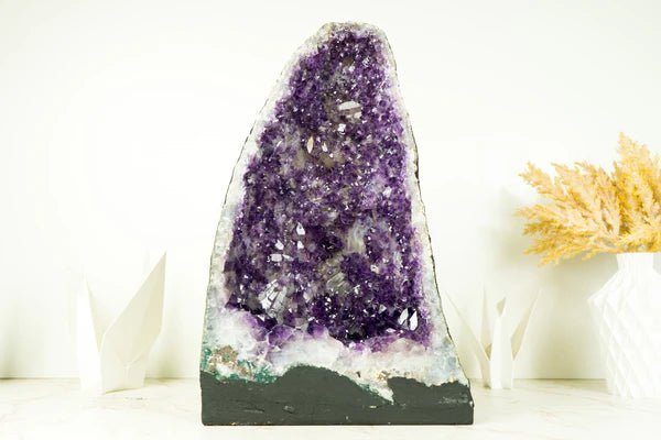 Decorate Your Space with a Purple Amethyst Crystal Geode - E2D Crystals & Minerals