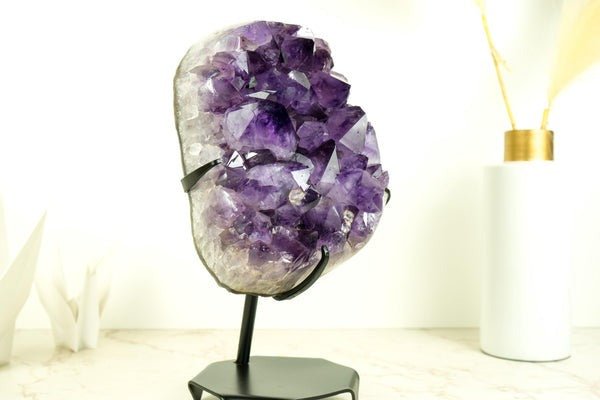 Experience Luxury Living with AAA Grade Amethyst Geode - E2D Crystals & Minerals