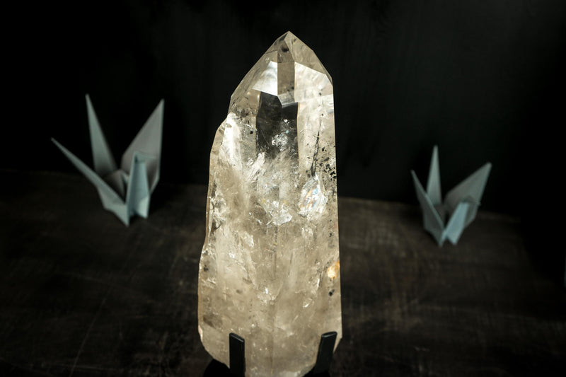 XL AAA Lemurian Quartz Crystal Point from Brazil, Master Crystal from Serra do Cabral - E2D Crystals & Minerals