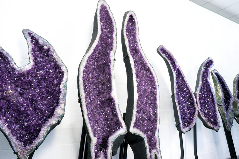 Monumental 8 Ft Giant Amethyst Cathedrals – XX - Large Geodes formed in Archway, Luxury Home Decor - E2D Crystals & Minerals