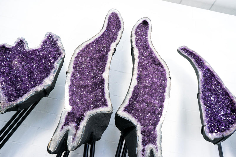 Monumental 8 Ft Giant Amethyst Cathedrals – XX - Large Geodes formed in Archway, Luxury Home Decor - E2D Crystals & Minerals