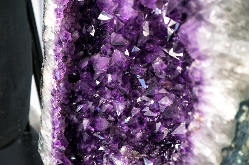 Extra Large Amethyst Butterfly Wings Geode with High - Grade Purple Amethyst Crystal - 450 Lb, 5.6 Ft Tall - E2D Crystals & Minerals