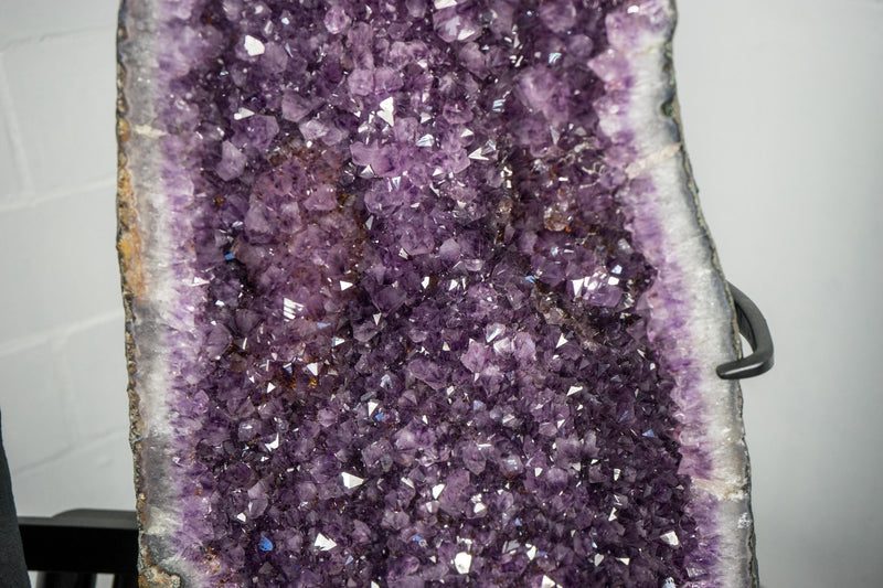 Gorgeous 7.4 Ft Tall Giant Amethyst Cathedrals – XX - Large Amethyst Geode Wings, Luxury Home Decor - 520 Lb. - E2D Crystals & Minerals