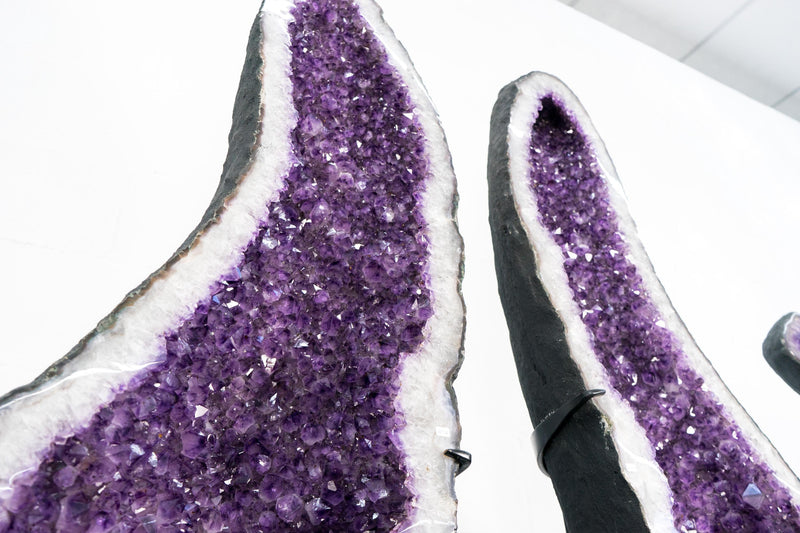 Monumental 8 Ft Giant Amethyst Cathedrals – XX - Large Geodes formed in Archway, Luxury Home Decor - E2D Crystals & Minerals