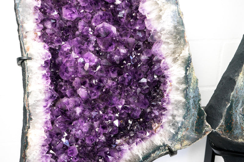 Extra Large Amethyst Butterfly Wings Geode with High - Grade Purple Amethyst Crystal - 450 Lb, 5.6 Ft Tall - E2D Crystals & Minerals