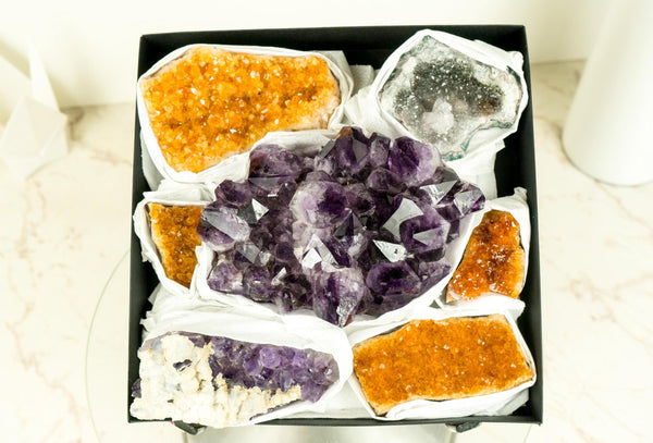 Wholesale Mixed Citrine & Citrine Amethyst Crystals and Rare Specimens - E2D Crystals & Minerals