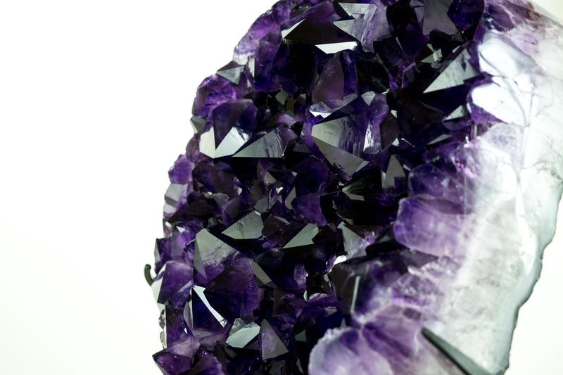 AAA-Amethyst-Cluster mit großen, luxuriösen Traubengelee-lila Druzy-Punkten