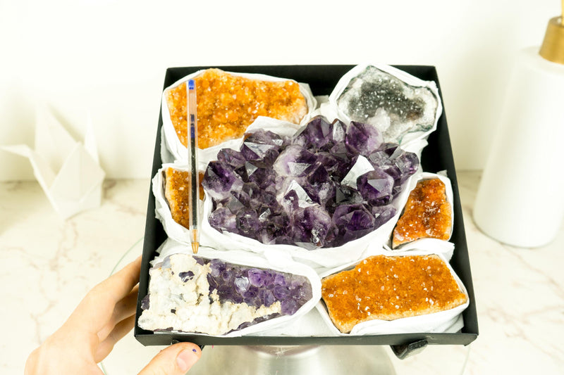 Wholesale Mixed Citrine & Citrine Amethyst Crystals and Rare Specimens - E2D Crystals & Minerals