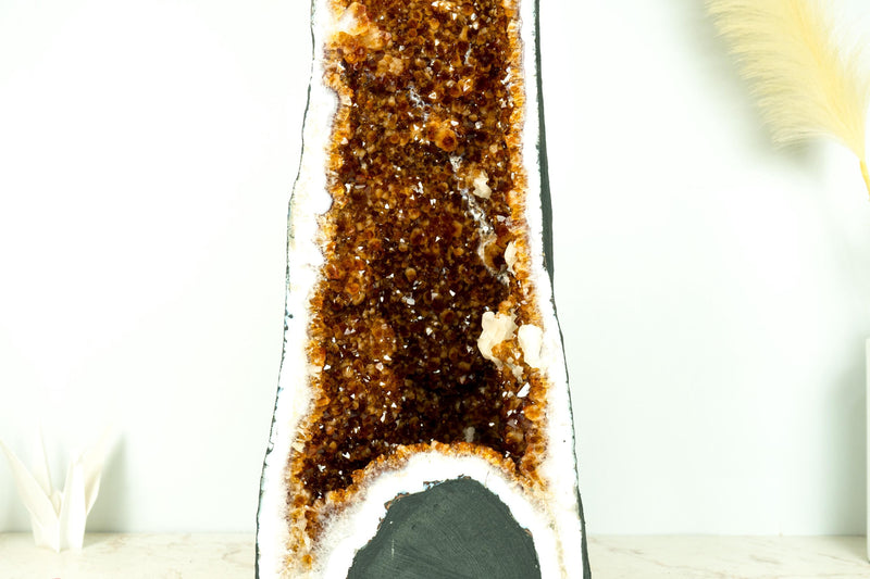 Citrine Geode Cathedral with High-Grade Madeira Citrine