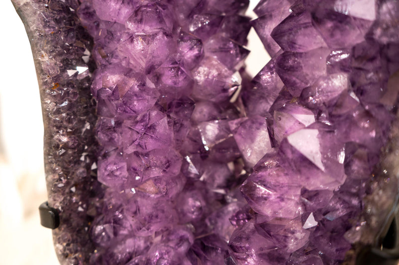 Exclusive Amethyst Geode Portal with a Rare Crown Druzy Formation and AAA, Collection - Grade Purple Crystals, Large - 20.5 In Tall - 43 Lb - E2D Crystals & Minerals