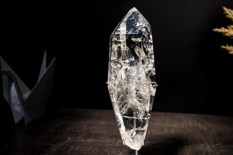 Echter Lemurian-Quarz in optischer Qualität aus Diamantina, Brasilien