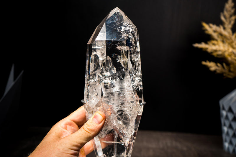 Echter Lemurian-Quarz in optischer Qualität aus Diamantina, Brasilien