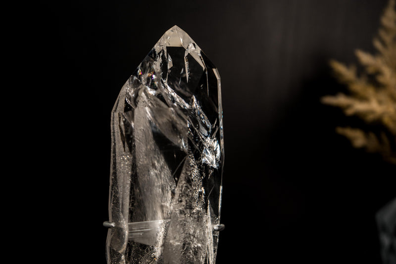 Lemurian Quartz Point of AAA-Grade, Optical Clarity, From Diamantina - Brazil