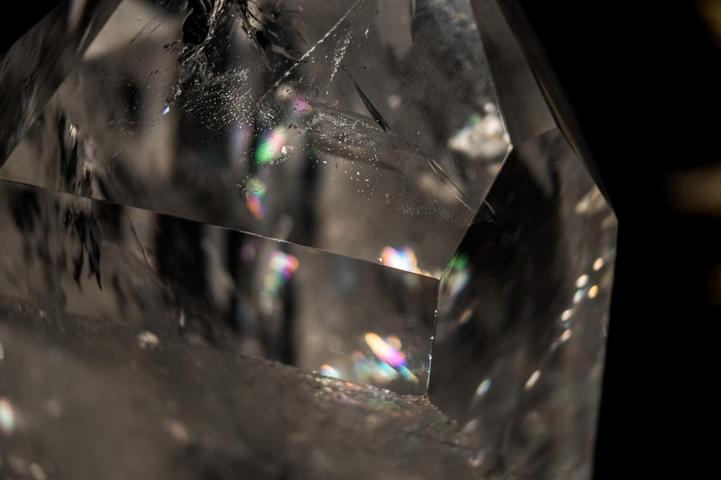 Large Natural Lemurian Quartz Point from Diamantina, Optical Clarity - E2D Crystals & Minerals