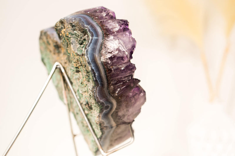 Gorgeous Amethyst Heart with AAA - Grade, Large Deep Purple Amethyst and Rare Inclusions, 1.9 Kg - 4.2 lb - E2D Crystals & Minerals