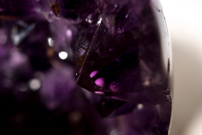 Grape Jelly Amethyst Crystal Sphere with Cristobalite Inclusions, AAA - Grade - E2D Crystals & Minerals