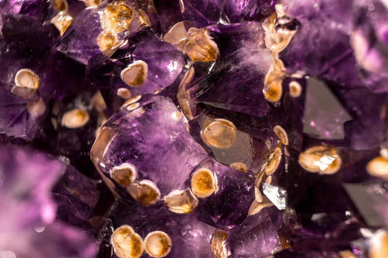 Rare Grape Jelly Amethyst Crystal Sphere with Cristobalite Inclusions - E2D Crystals & Minerals