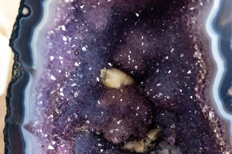 Agate Amethyst Cathedral Geode, Museum Grade