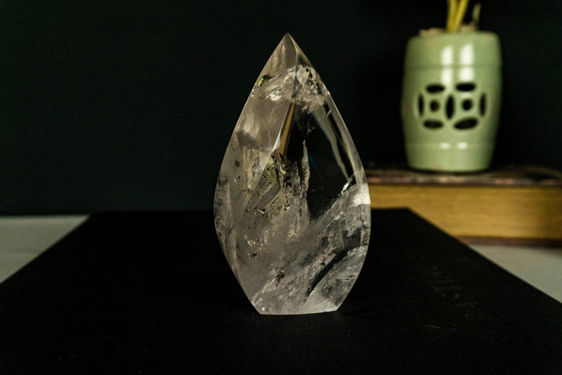 Tall Clear Crystal Quartz Obelisk, Aa Quality Clear Quartz collective