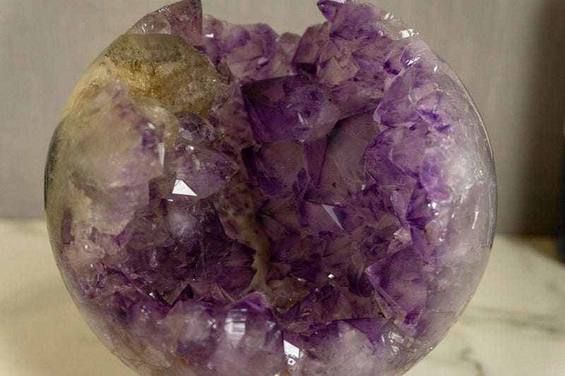 X Large Amethyst Sphere, Aaa Grade Deep Purple Amethyst Crystal Ball collective