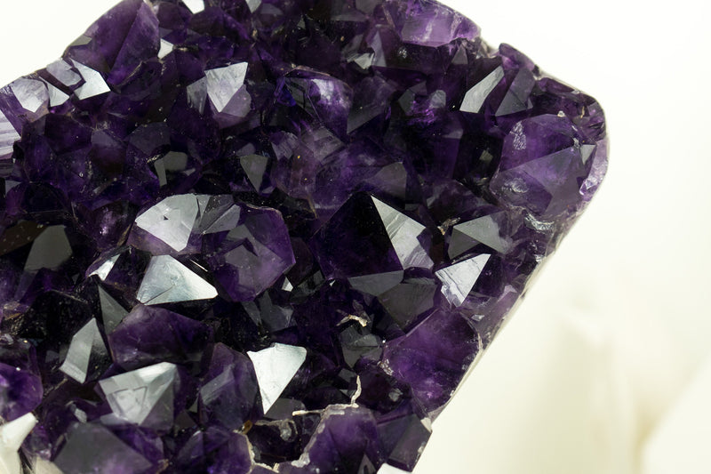 Reichhaltiger violetter Amethyst-Geodencluster, AAA, Traubengelee-Amethyst