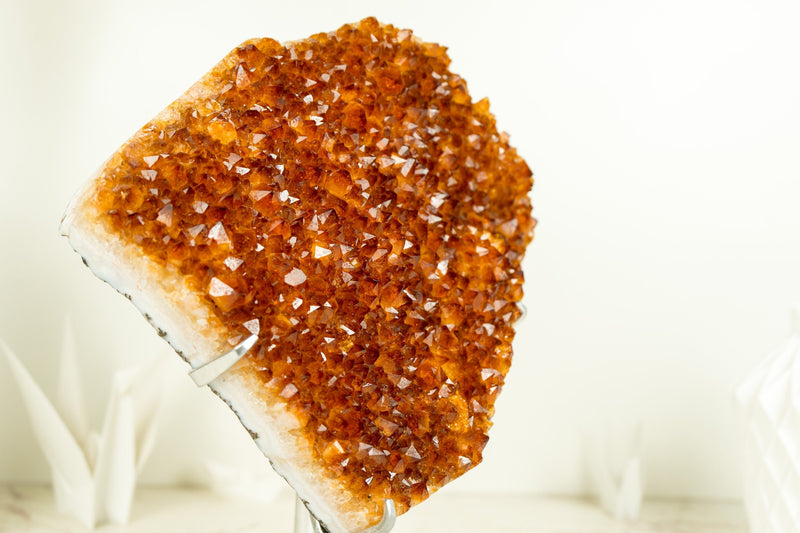 AAA Orange/Reddish Wood Citrine Cluster - 3.8 Kg - 8.4 lb - E2D Crystals & Minerals