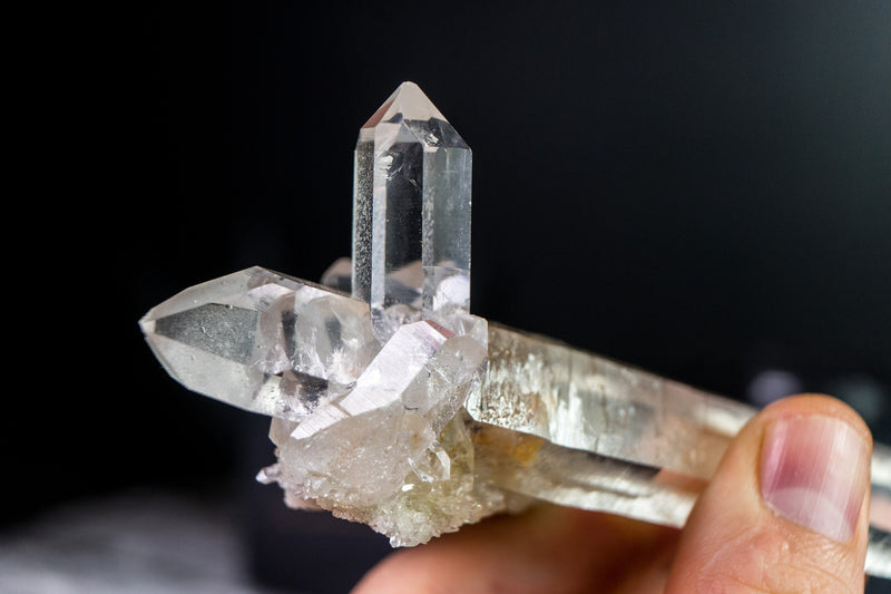 Gallery-Grade DT Bi-Terminated Water-Clear Laser Quartz Crystal, Intact, from Diamantina - 112g 6.2 In